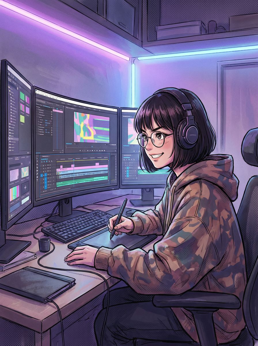 幼幼社视频剪辑师王芳